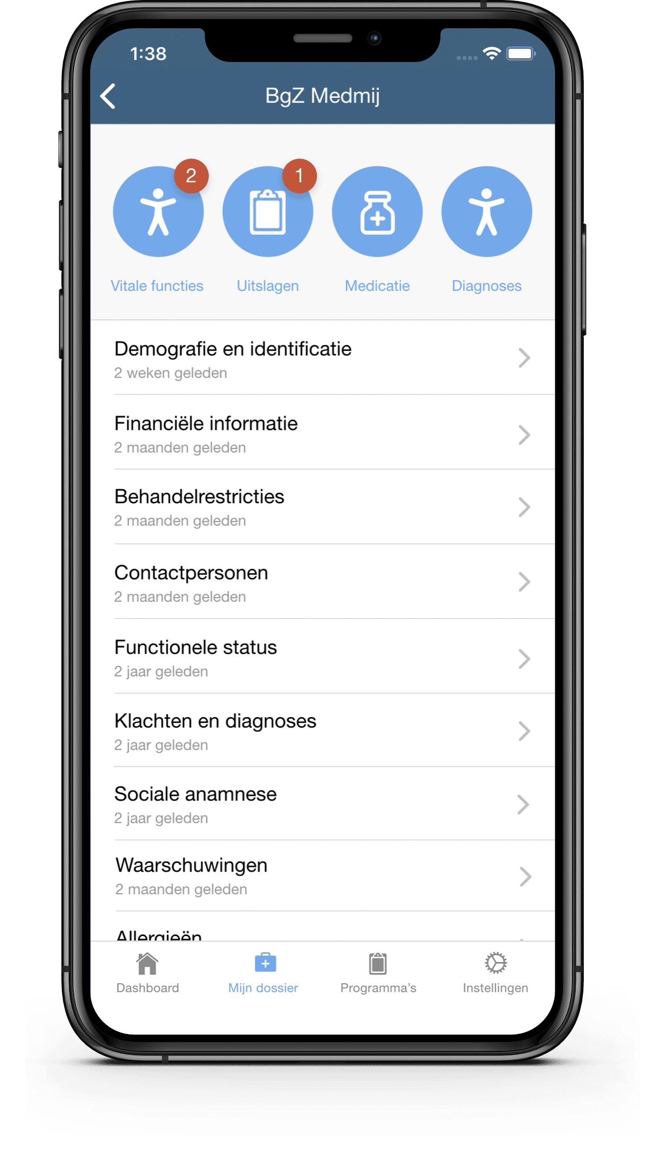 IMPR-iPhoneXsMax-PGO Improve Mobile App BGZ MedMij